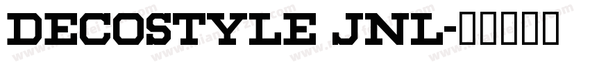 decostyle jnl字体转换